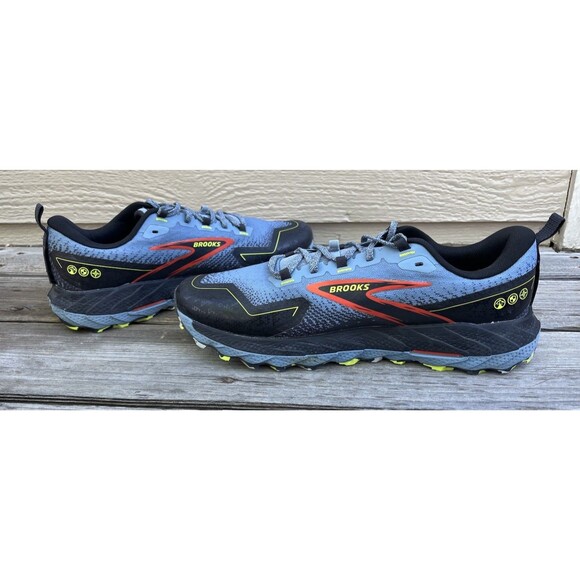 Brooks Cascadia 18 Men\'s 12.5 2E Wide Trail Running Shoes *MISSING INSOLES*